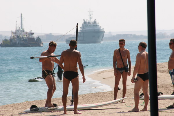 Пермь тренируется на берегу
